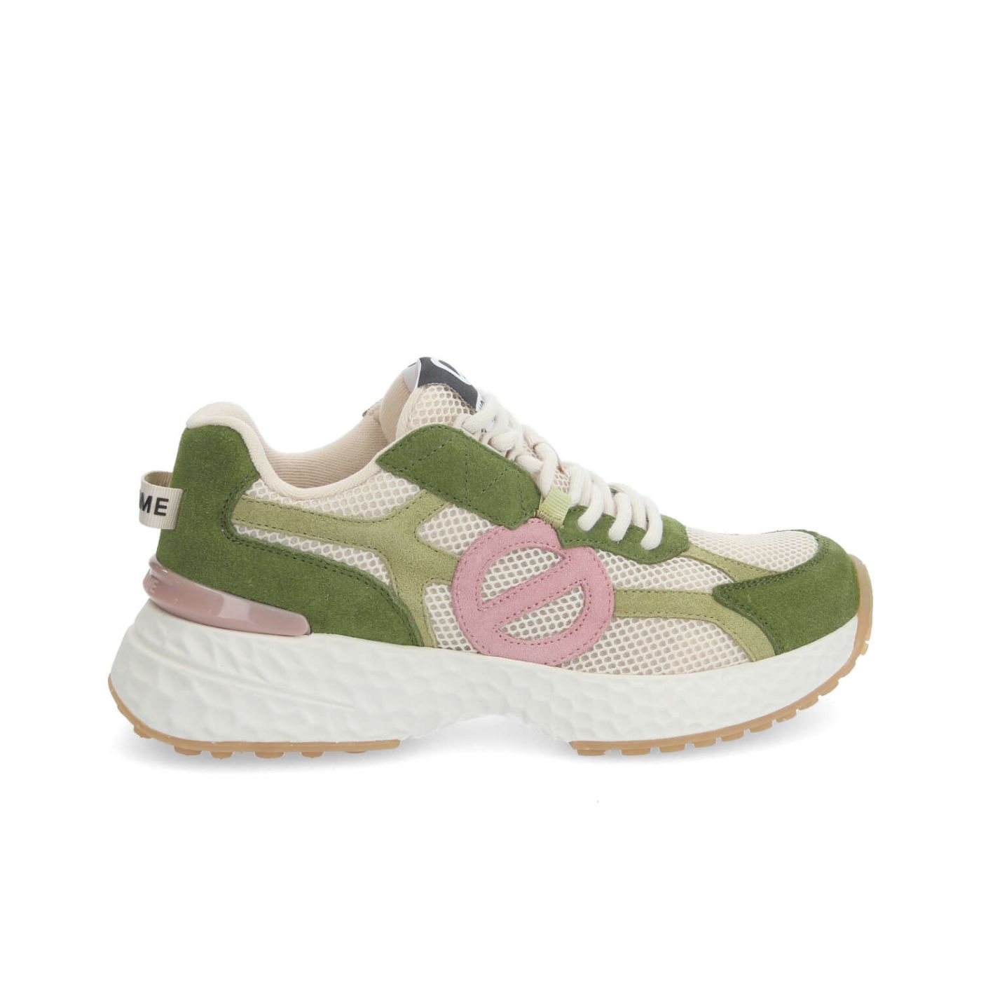 CARTER 2.0 RUNNER W - MESH/SUEDE/SUED - BEIGE/SAGE GREEN/PINK